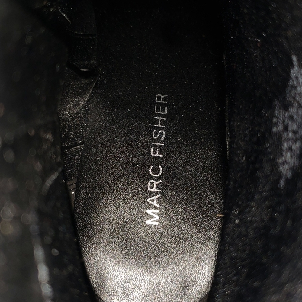 Marc Fisher Snake Skin Block Heel Booties - image 6